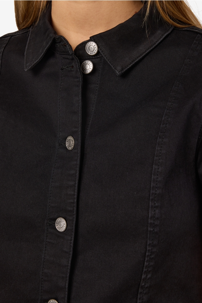 NMNISA S/S SLIM DENIM DRESS VI526BL 27032980 BLACK